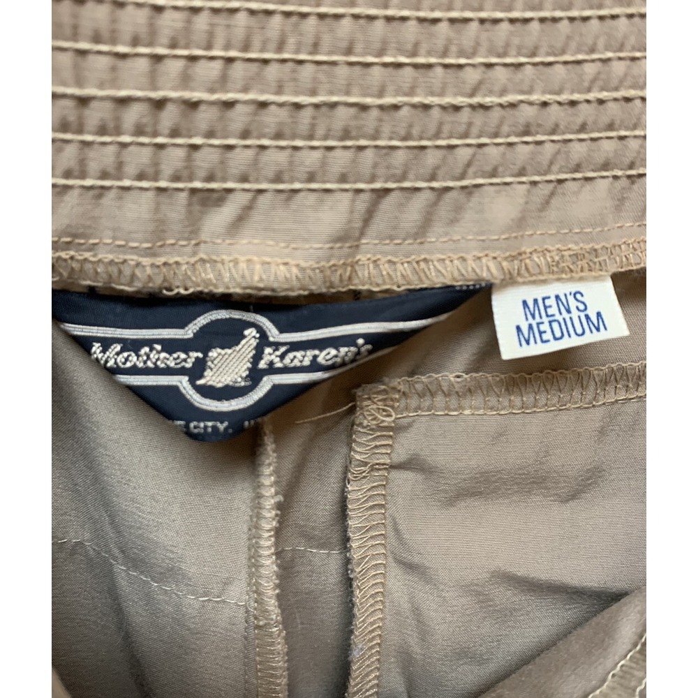 Vintage Mother Karen's Cropped Jogger Cuffed Long Shorts Retro Athletic Men's M - Picture 5 of 7